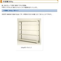 エスコ 895x450x1800mm/300kg/4段 スチール棚 EA976AG-90 1台（直送品）