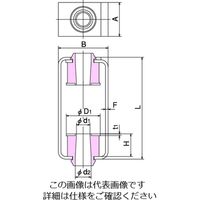 倉敷化工 ハイバッファー KUBー100ー1N 1個（直送品）
