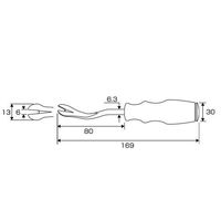 エスコ クローレバー EA604D-2 1セット(10本)（直送品）