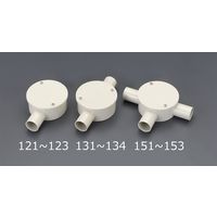 エスコ φ28mm 露出ボックス(VE管用/1方向)ベージュ EA940CS-123 1セット(10個)（直送品）