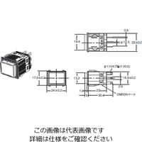 オムロン 照光押ボタンスイッチ(角胴形) 一般負荷用 長方形 赤 A3KJー90A1ー24ER 1セット(2個)（直送品）
