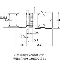 オムロン 表示灯(丸胴形φ22/25) 青 M22ーCAーT1 1セット(2個)（直送品）