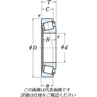日本精工 単列円すいころ軸受 32018XP5 1個（直送品）