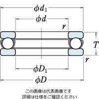 日本精工 単式スラスト玉軸受 51268M 1個（直送品）