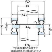 日本精工 複式スラスト玉軸受 52213 1個（直送品）
