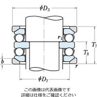 日本精工 複式スラスト玉軸受(調心座金付き) 54204U 1個（直送品）