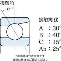 日本精工 単列アンギュラ玉軸受 7310AT 1個（直送品）