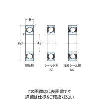 日本精工 ステンレス軸受 SS6002DDーT 1セット(4個)（直送品）