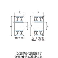 日本精工 ステンレス小径玉軸受(単列深溝玉軸受) SS602ZZ 1セット(10個)（直送品）