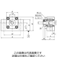 日本精工 サポートユニット 固定側(角型) WBK06ー01A 1個（直送品）