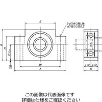 日本精工 サポートユニット 支持側(角型) WBK12Sー01B 1個（直送品）