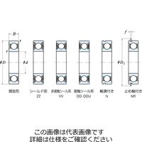 日本精工 単列深溝玉軸受 6021 1個（直送品）