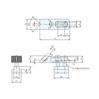 ナベヤ（NABEYA） トウアジャストクランプ2 ロングT溝タイプ TAL12-1-T18 1個（直送品）