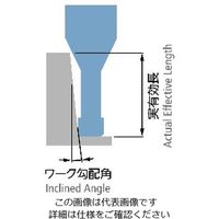 無限コーティングプレミアム 高硬度用2枚刃ロングネックラジアスエンドミル MHRH230Rφ0.5×R0.02×1（直送品）