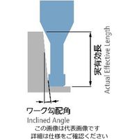 無限コーティングプレミアム 高硬度用4枚刃ロングネックラジアスエンドミル MHRH430Rφ0.7×R0.1×2（直送品）