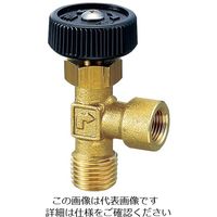 エスコ R 1/4”xRc1/8” ニードルバルブ(樹脂ハンドル) EA426CJ-2 1セット(10個)（直送品）