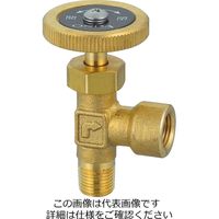エスコ R 1/8”xRc1/8” ニードルバルブ(黄銅ハンドル) EA426CJ-11 1セット(10個)（直送品）