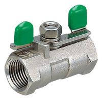 エスコ Rc 3/8” ボールバルブ(ステンレス製) EA470BK-3 1セット(3個)（直送品）