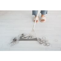 超軽量万能スーパーほうき　スリージャルビ 猫ほうき　伸縮柄　ブラック 225749558 1本 藤栄（直送品）