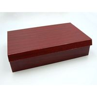 パックスタイル 朱漆 貼箱1.5合 80セット(10×8) 654713 1ケース(80枚入(10枚×8袋))（直送品）