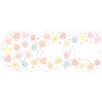 包む フレーム色紙 リースフラワー ピンク TS009 1枚（直送品）