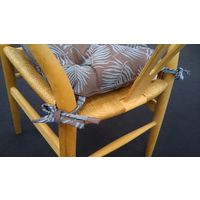 川島織物セルコン ダイニングシートクッション 幅410×奥行390×高さ80mm LN1099 ブラウン 1セット（2個入）（直送品）