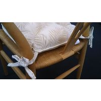 川島織物セルコン ダイニングシートクッション 幅410×奥行390×高さ80mm LN1099 アイボリー 1セット（2個入）（直送品）