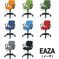 【組立設置込】コクヨ EAZA 背樹脂 肘無 ウレタン巻キャスター ソフトグレー CR-G180F6GEE3-VN 1脚（直送品）