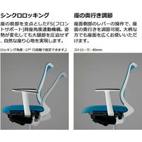 【組立設置込】コクヨ Mitra オフィスチェア メッシュ スタンダードバック 肘なし ランバーサポート付 WH×ディープパープル 1脚（直送品）