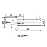 エスコ φ20x85mm 戸当り(コンクリート壁用) EA951LF-19 1セット(10個)（直送品）