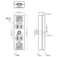 エスコ 125V/15A 仮設用コンセント(2口) EA940CG-141A 1セット(15個)（直送品）