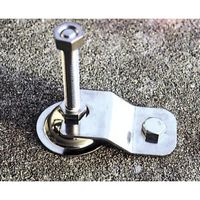 エスコ M10 アジャストボルト固定金具(三価ホワイト) EA949GV-10B 1セット(20個)（直送品）