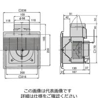 因幡電機産業 ダクト用ファン24 JVF-2000 1個（直送品）