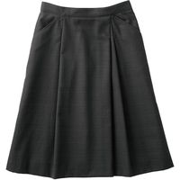 フォーク nuovo 脇ゴムソフトプリーツスカートFS45950 チャコール 17号 FS45950-55-17（直送品）