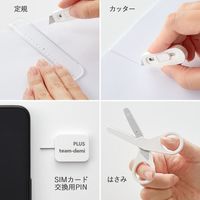 プラス チームデミ しろ TD-001 1個（直送品）