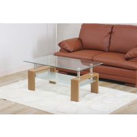 不二貿易 フォーカス センターテーブル 幅1000×奥行600×高さ450mm ナチュラル 88420 1台（直送品）