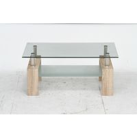 不二貿易 フォーカス センターテーブル 幅1000×奥行600×高さ450mm ホワイトオーク 96039 1台（直送品）