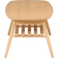 不二貿易 ノルン 折れ脚センターテーブル 6310-19SKV 幅1000×奥行500×高さ400mm ナチュラル 96351 1台（直送品）