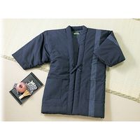 ファミリー・ライフ 久留米織ロング半天 婦人用 エンジ系 M~LL 65942 1個（直送品）