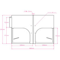 アスクル　PBカルテホルダー　A4タテ型　ダブルポケット 100枚 オリジナル（わけあり品）