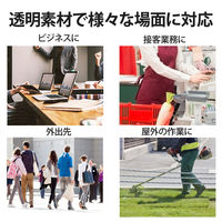 エレコム フェイスシールド/メガネ型用交換用シールド10枚 IPM-FSGSP10P 1セット（10枚入）