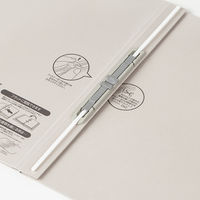 セキセイ のび~るファイル エスヤード PP貼り A4S 2穴 グレー 最大収納枚数1000枚 AE-50FP-62 10冊