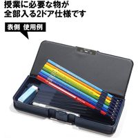 クツワ 筆箱 両面 コンパクト ピッタントン ネイビー CH203NB 1個（直送品）