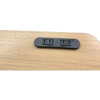 ハピラ タップ付きデスク W1200 ナチュラル HPF0204-125NA 1台（直送品）