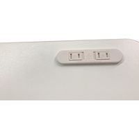 ハピラ タップ付きデスク W1200 ホワイト HPF0204-125WH 1台（直送品）