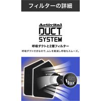 グッズマン 排気ダクト付き ウレタンマスク ダクトマスク ホワイト 7304 10着