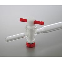 アズワン クロマトグラフ管(摺合無し) PTFEコックタイプ φ26mm CHT-26 1個 4-2666-03（直送品）