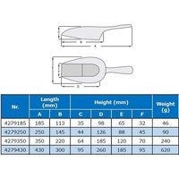 アズワン アルミスコップ 特大 4-2442-04 1個（直送品）