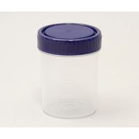 アズワン 滅菌サンプル容器(個包装タイプ) 青 120mL 1箱(200個入) 4-2051-05 1箱(200個)（直送品）