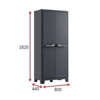 Keter 屋外用プラスチックキャビネット Moby ハイタイプ 9760100 1個 4-2263-02（直送品）